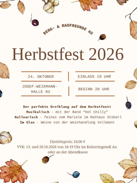 Plakat Herbstfest